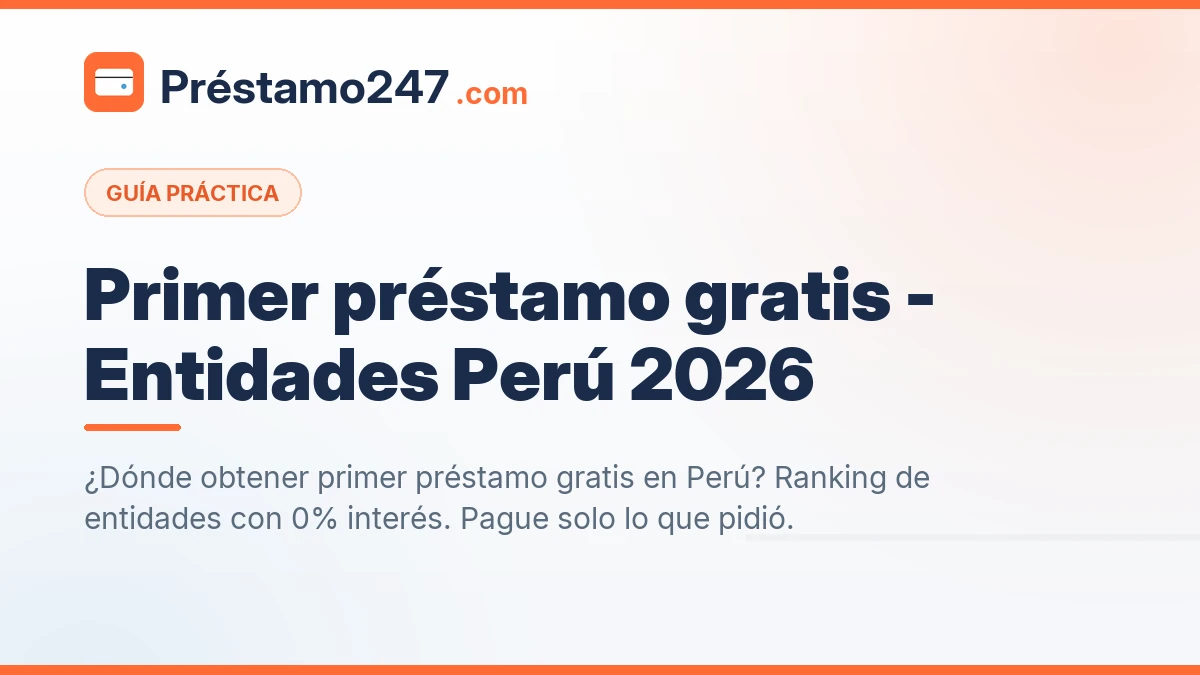 Préstamos online rápidos - crédito personal Perú 2026